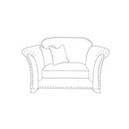 Canapé deux places Watkins à garniture cloutée