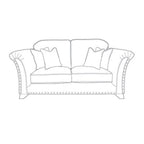 Canapé Watkins 2 places à clous décoratifs