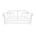 Canapé 3 places Watkins à garniture cloutée
