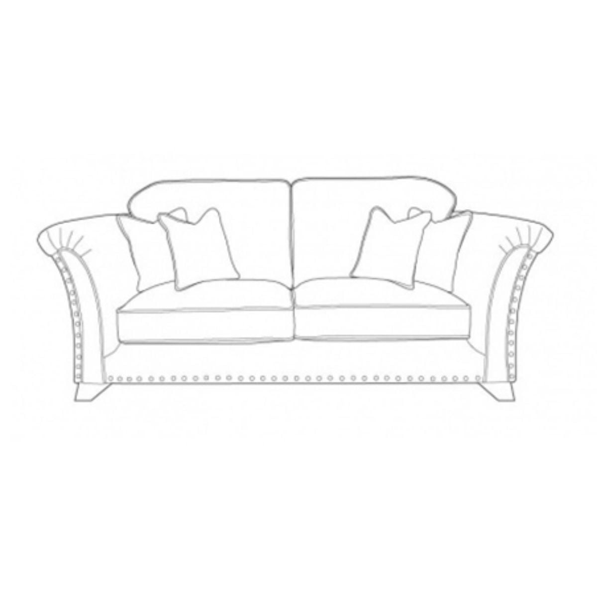 Canapé 3 places Watkins à garniture cloutée