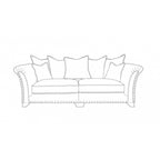 Canapé 4 places Watkins à dossier coussin