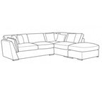 Canapé d'angle droit Starr