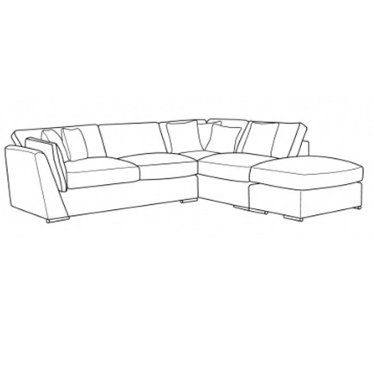 Canapé d'angle droit Starr