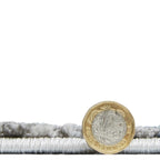 Tapis texturé abstrait artisanal