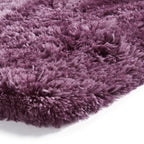 Tapis à poils longs violet clair lavande polaire