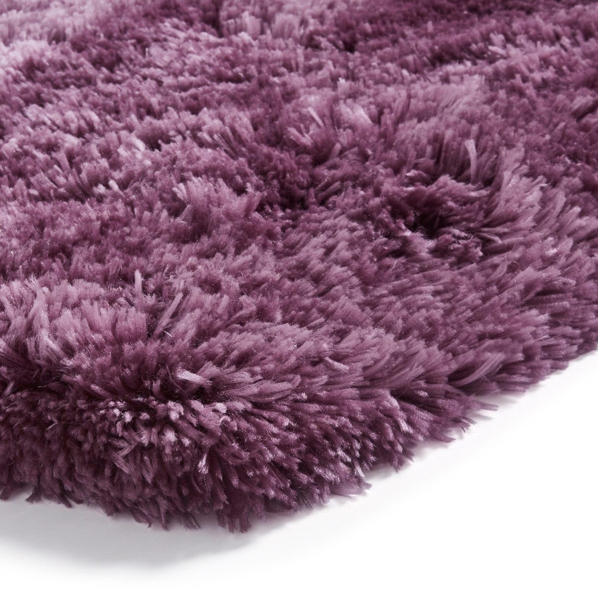 Tapis à poils longs violet clair lavande polaire