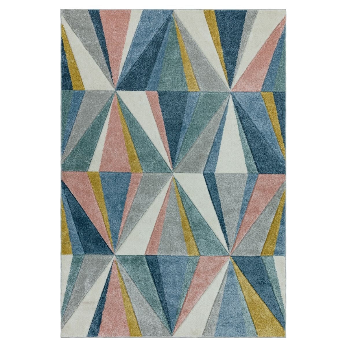 Tapis géométrique coloré Sketch Diamond
