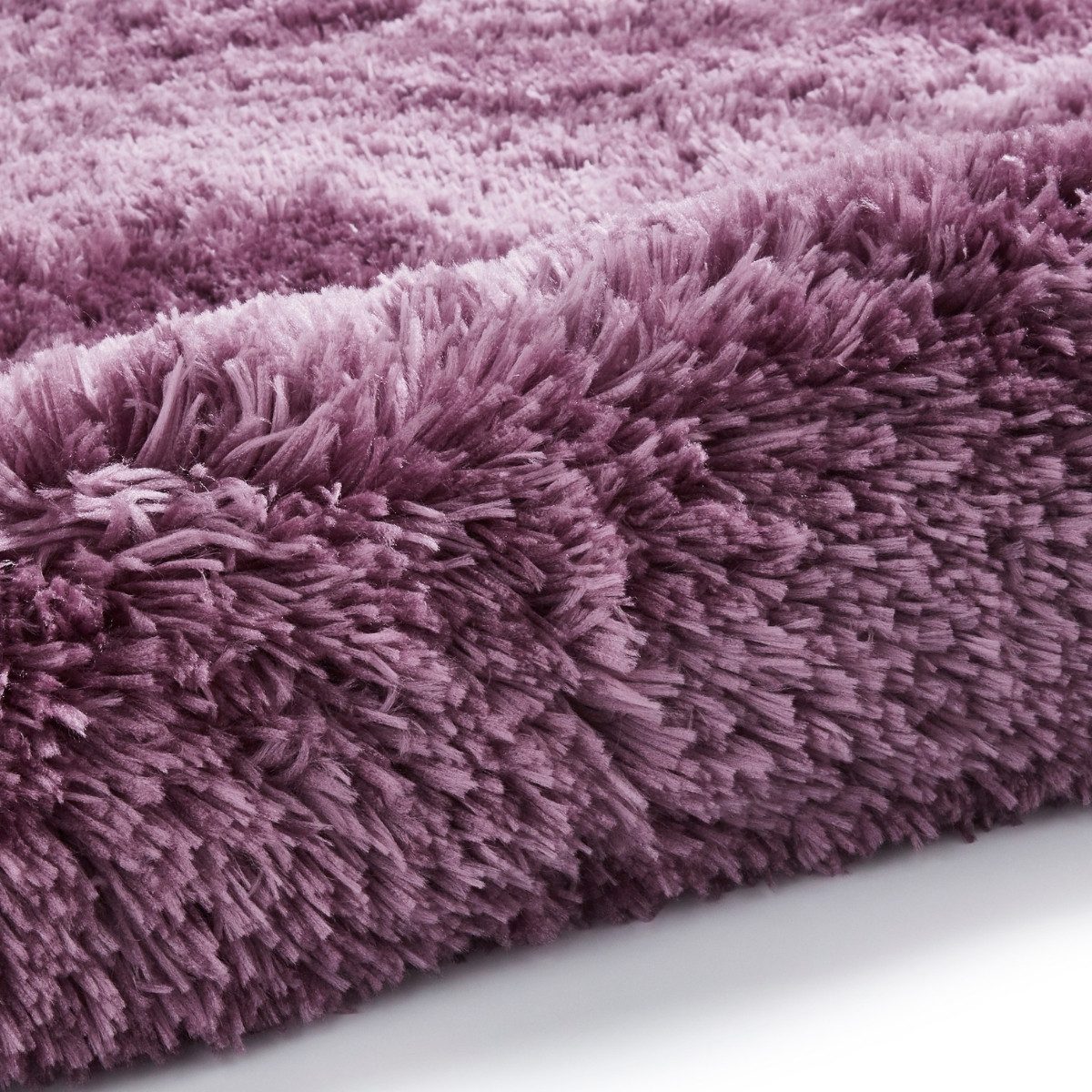 Tapis à poils longs violet clair lavande polaire