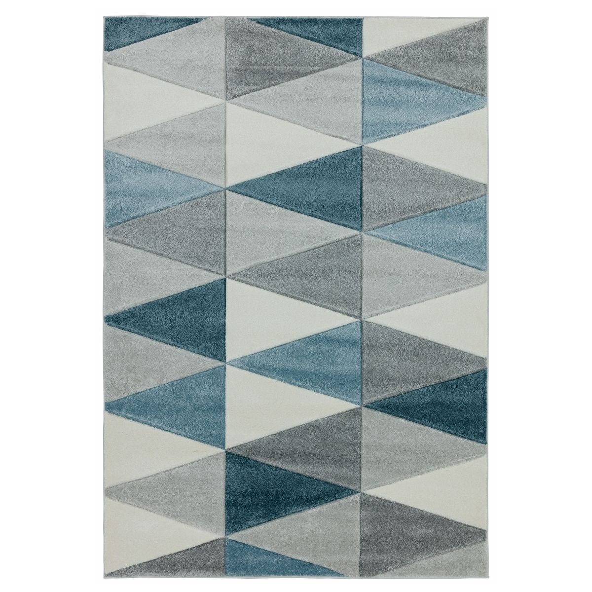 Tapis bleu et gris Sketch Kite