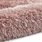 Tapis à poils longs rose Montana Rose