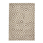 Tapis élégant beige à losanges