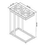 Table basse rustique en chêne Inishmore