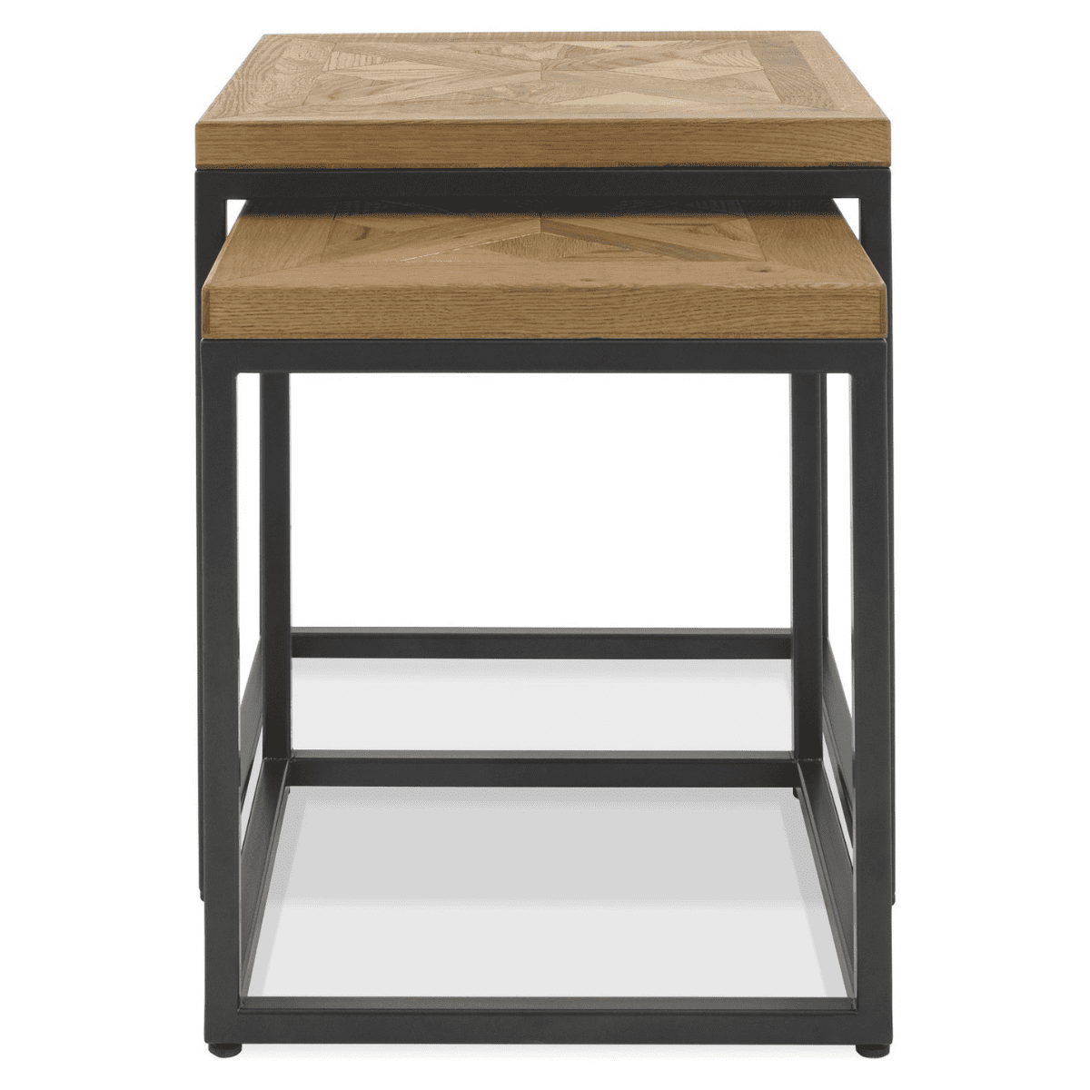 Tables gigognes en métal et bois Inishmore