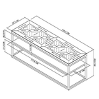 Meuble TV en bois et métal Inishmore