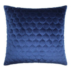 Coussin matelassé Halo bleu marine