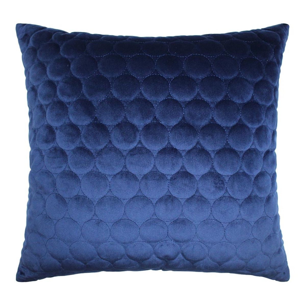 Coussin matelassé Halo bleu marine