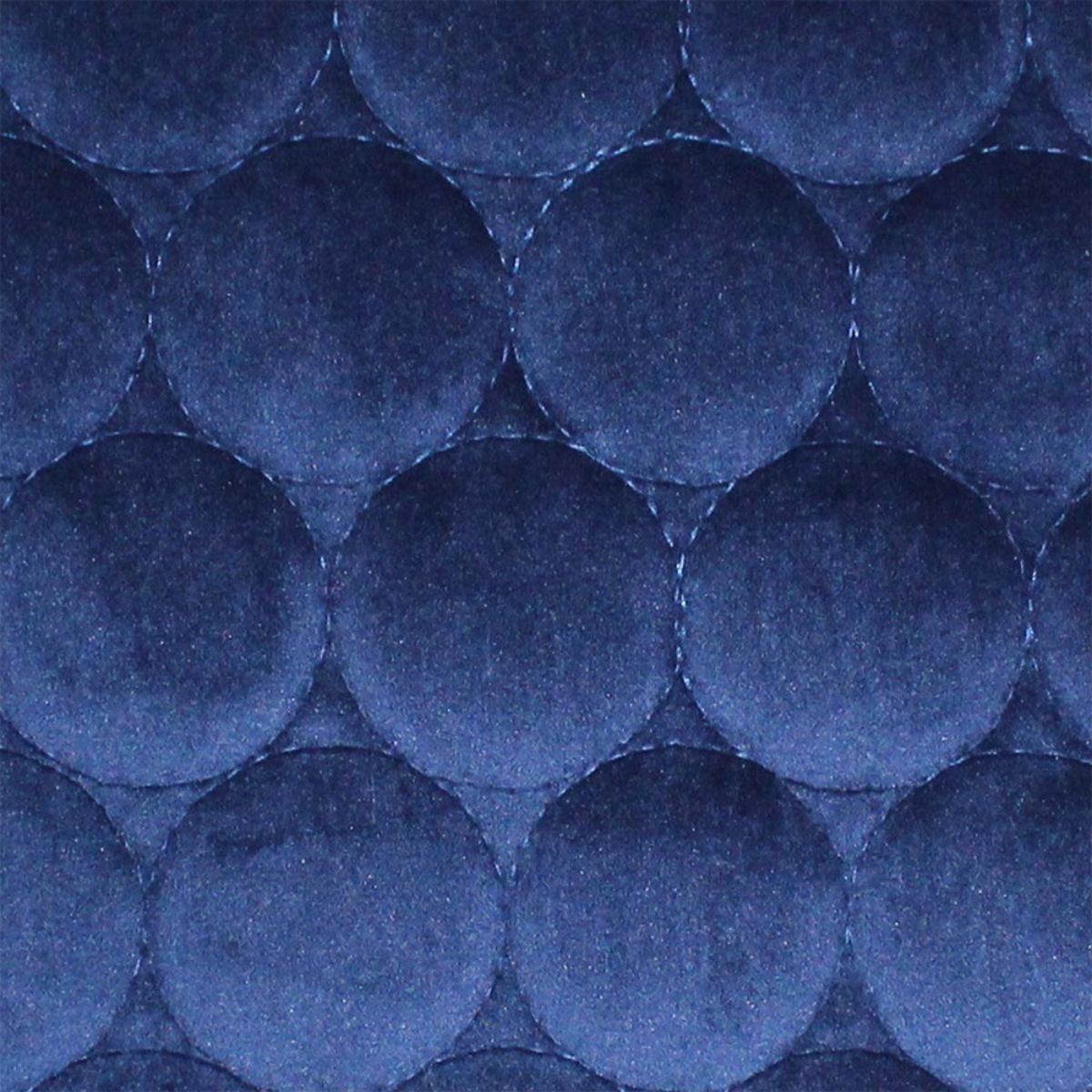 Coussin matelassé Halo bleu marine
