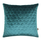 Coussin matelassé Halo bleu sarcelle