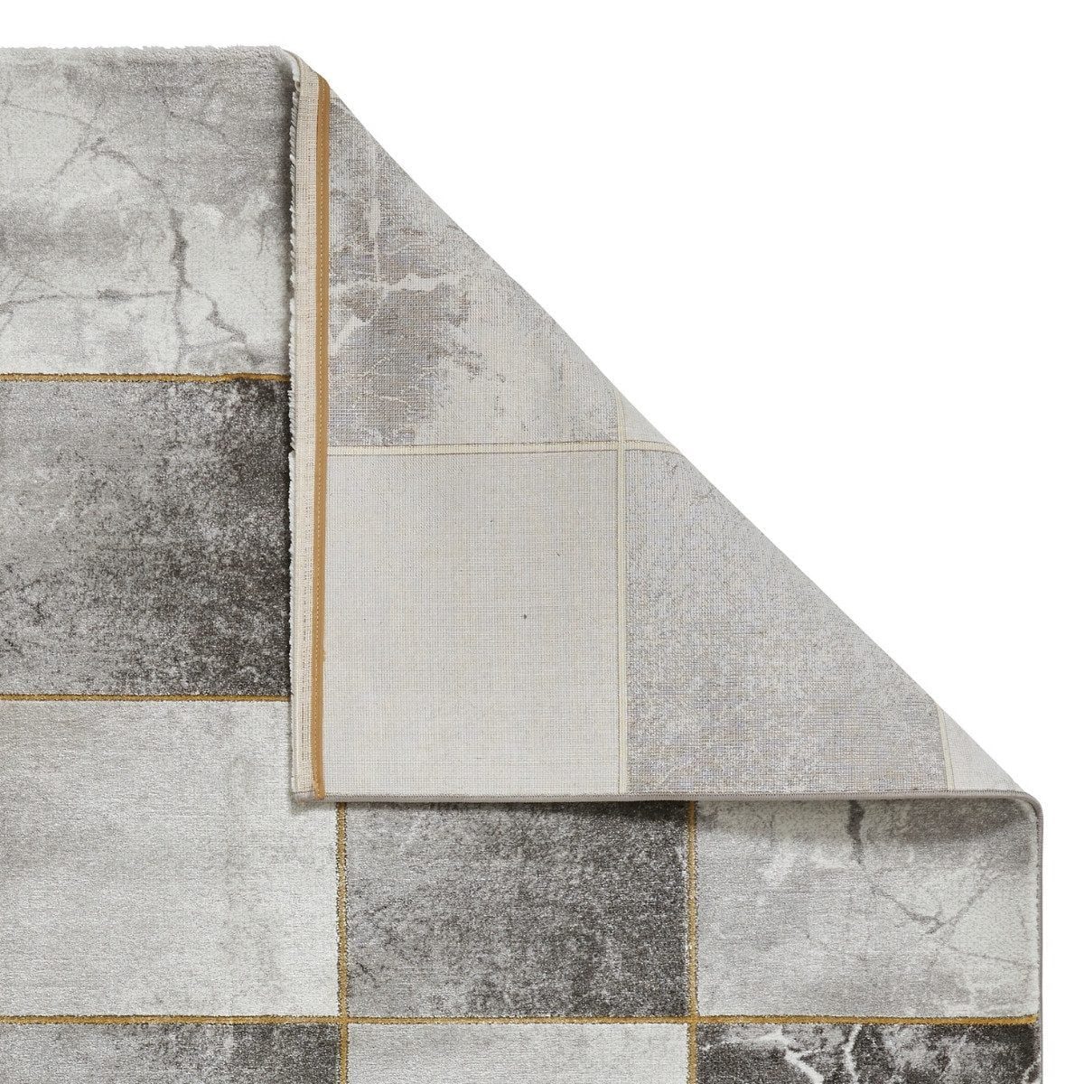 Tapis à carrés géométriques artisanaux