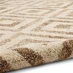 Tapis élégant beige à losanges