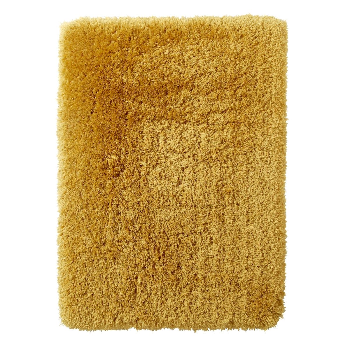 Tapis à poils longs jaune polaire