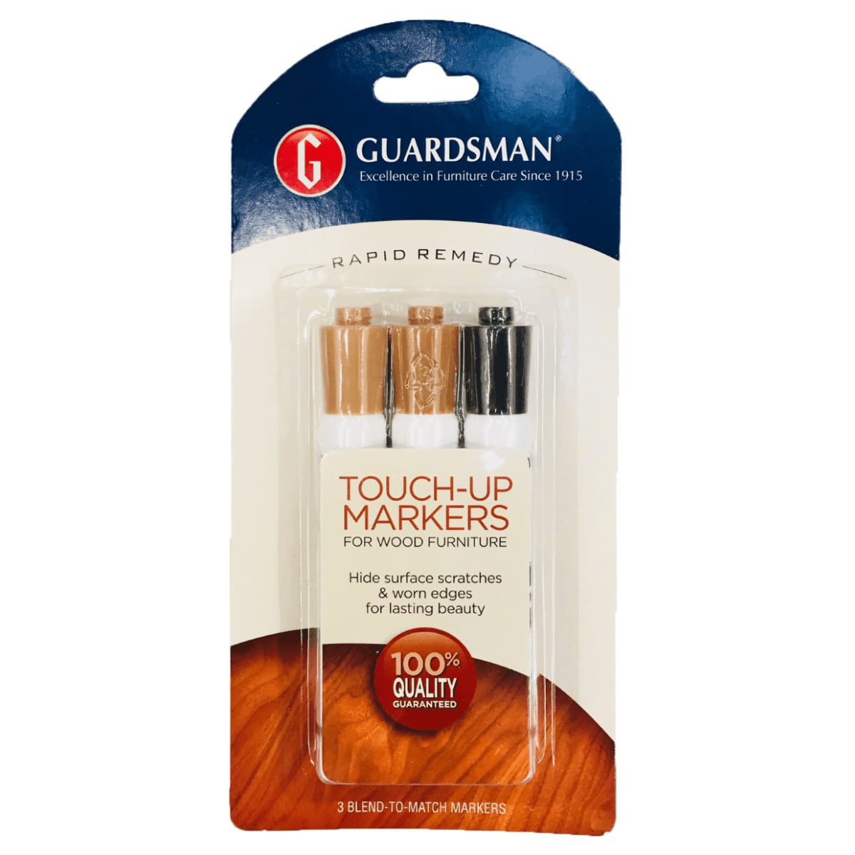 Marqueurs de retouche pour bois Guardsman - 3 couleurs