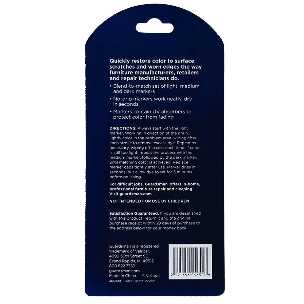 Marqueurs de retouche pour bois Guardsman - 3 couleurs