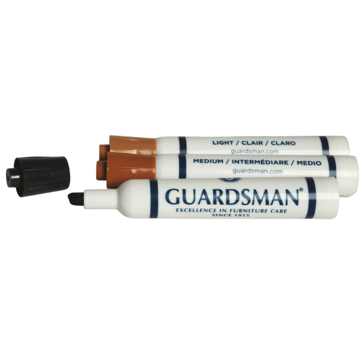 Marqueurs de retouche pour bois Guardsman - 3 couleurs