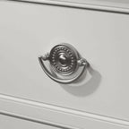 Commode Chanel blanche pour chambre à coucher