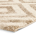 Tapis élégant beige à losanges