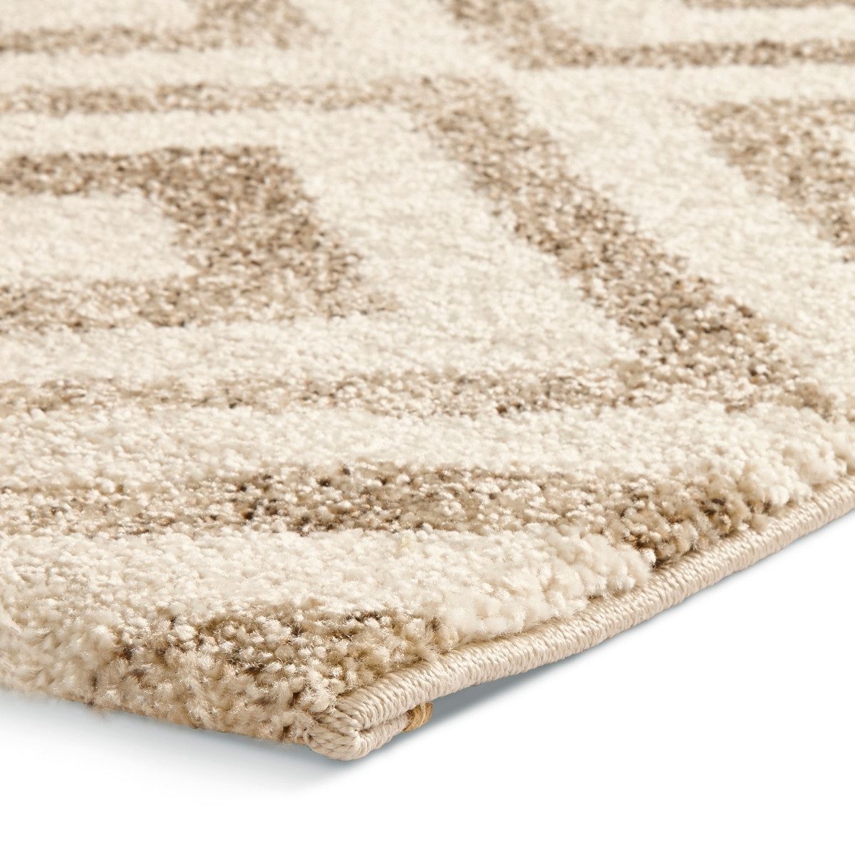 Tapis élégant beige à losanges