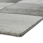 Tapis à carrés géométriques artisanaux