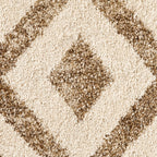 Tapis élégant beige à losanges