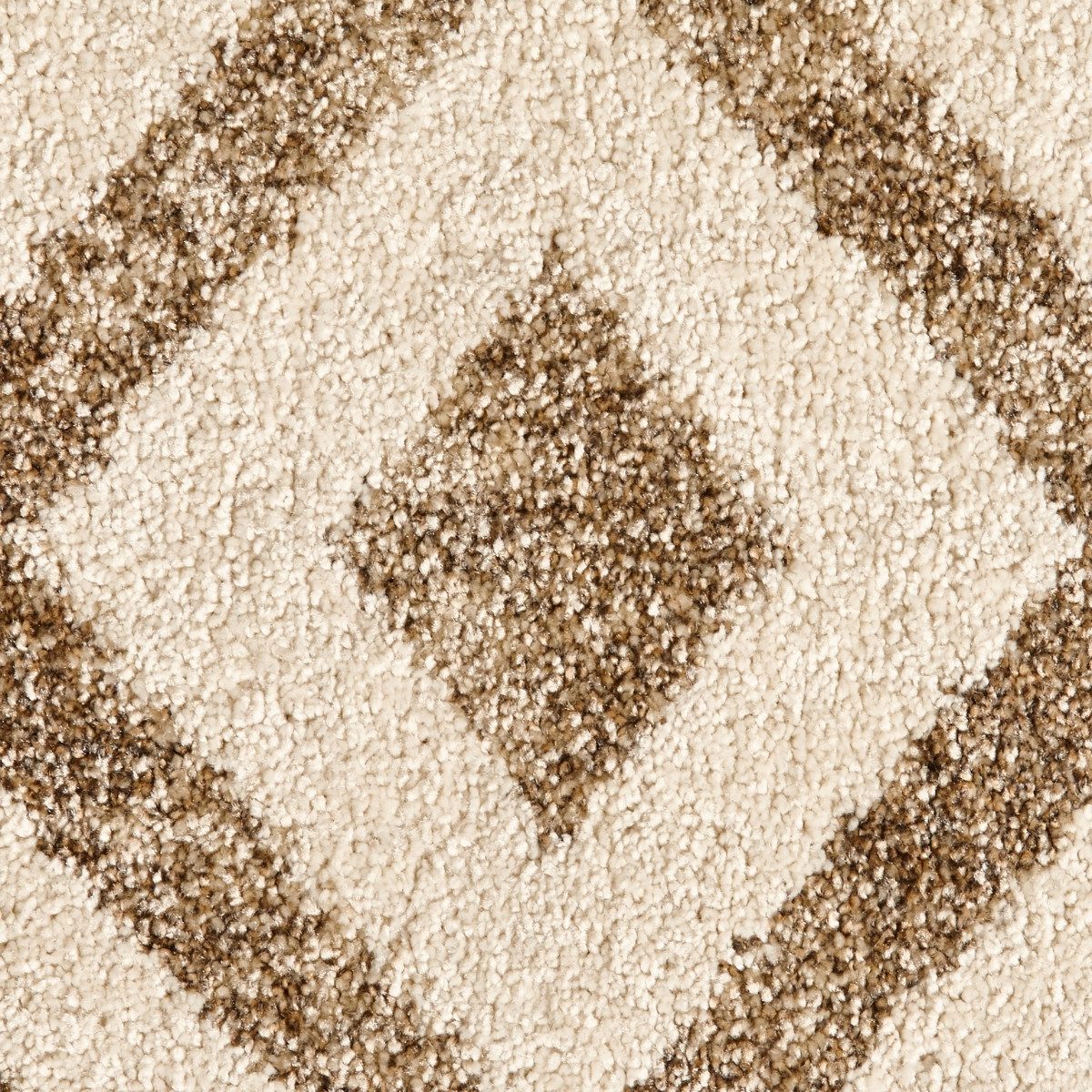 Tapis élégant beige à losanges