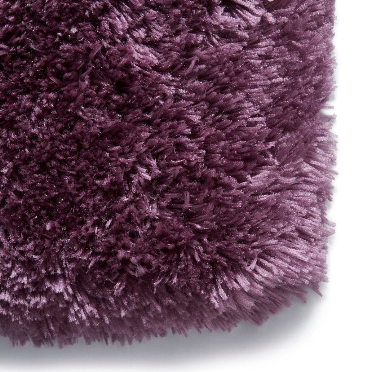 Tapis à poils longs violet clair lavande polaire