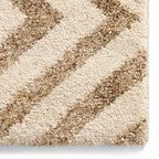 Tapis élégant beige à losanges