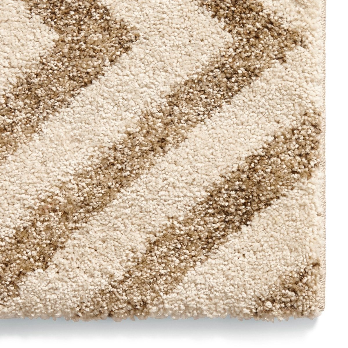 Tapis élégant beige à losanges