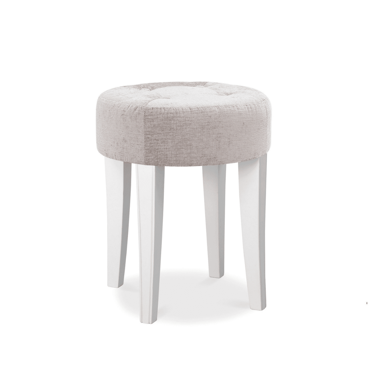 Tabouret de coiffeuse blanc Chanel