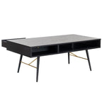 Table basse Bulgarie noire et cuivre 1,15 m