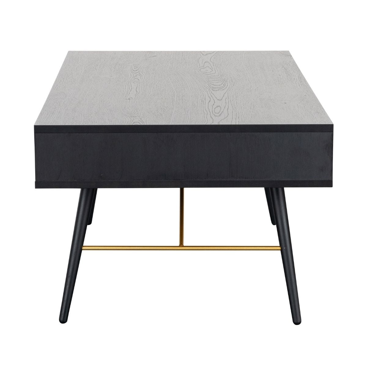 Table basse Bulgarie noire et cuivre 1,15 m