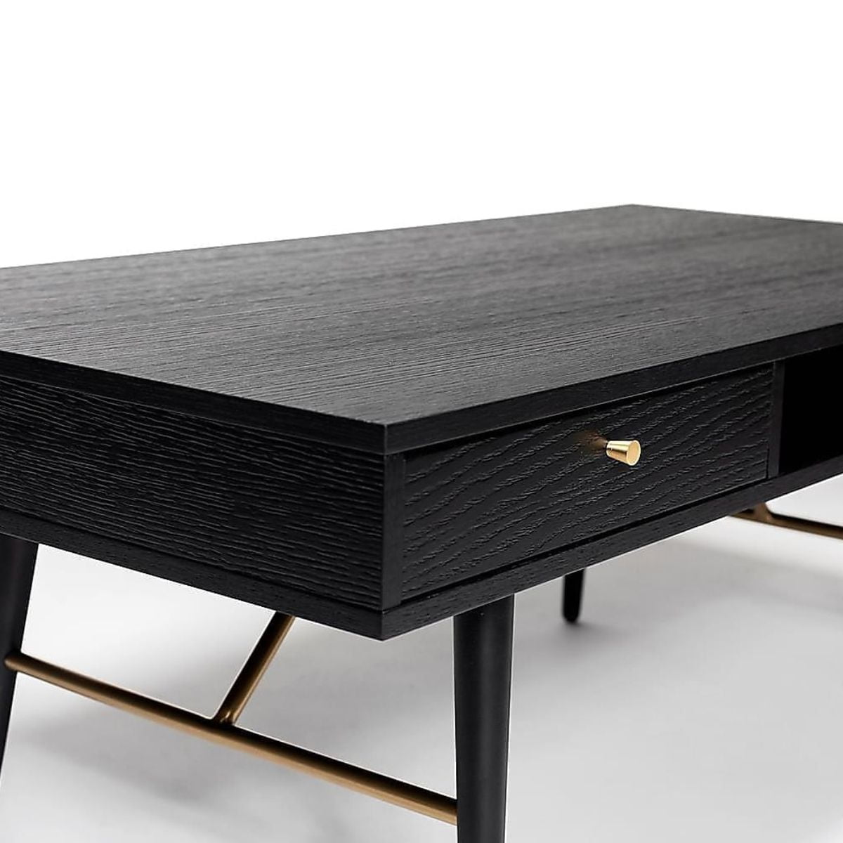 Table basse Bulgarie noire et cuivre 1,15 m