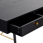 Table basse Bulgarie noire et cuivre 1,15 m