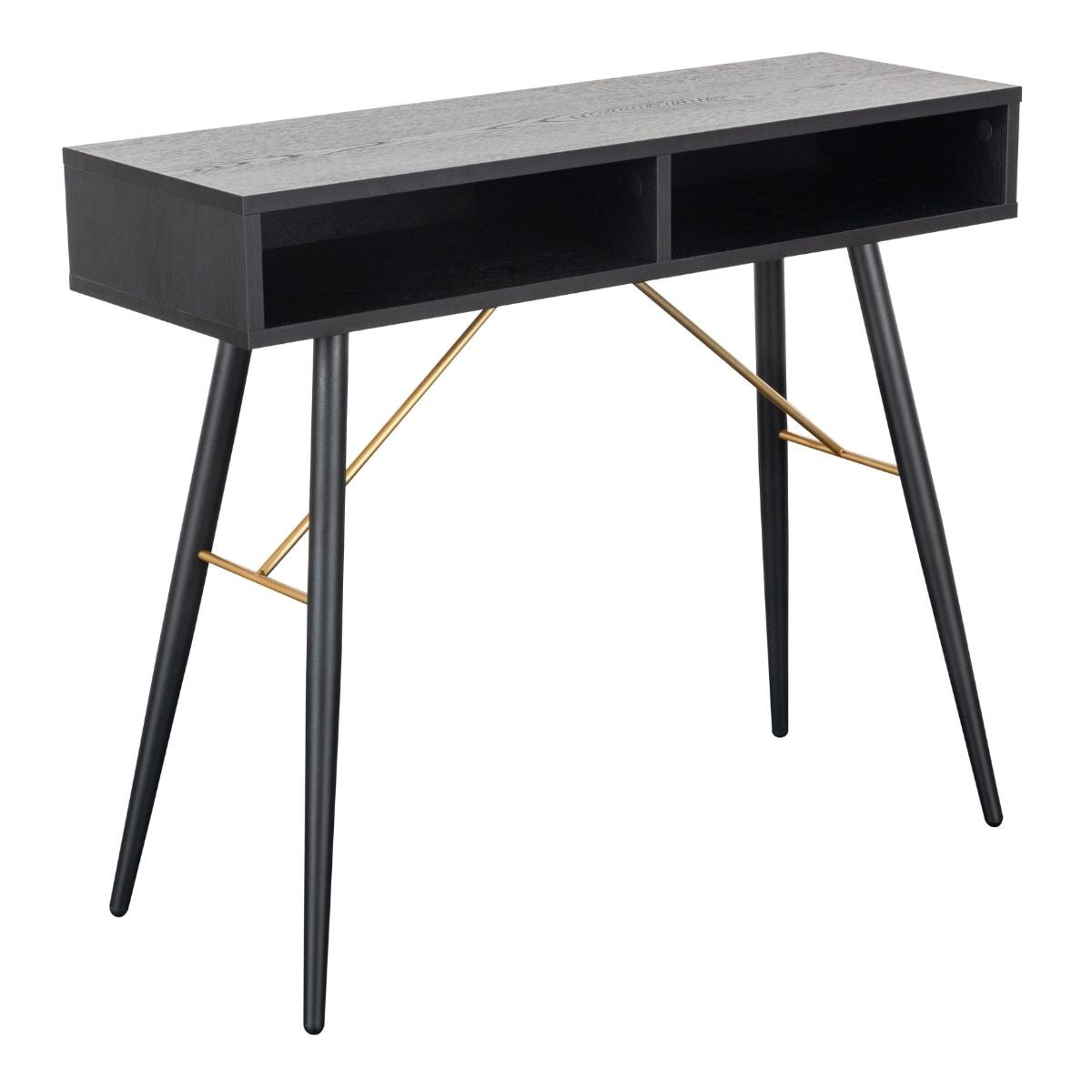 Console Bulgarie noire et cuivre 0,9 m