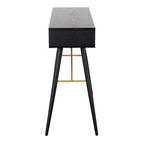 Console Bulgarie noire et cuivre 0,9 m