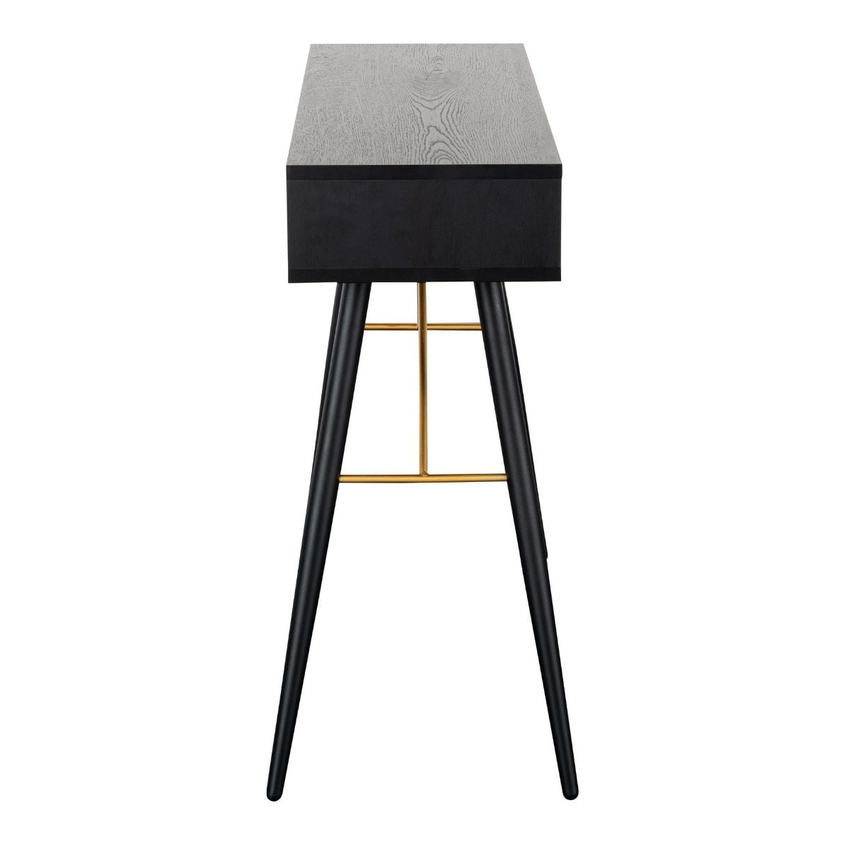 Console Bulgarie noire et cuivre 0,9 m