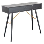 Console Bulgarie noire et cuivre 0,9 m