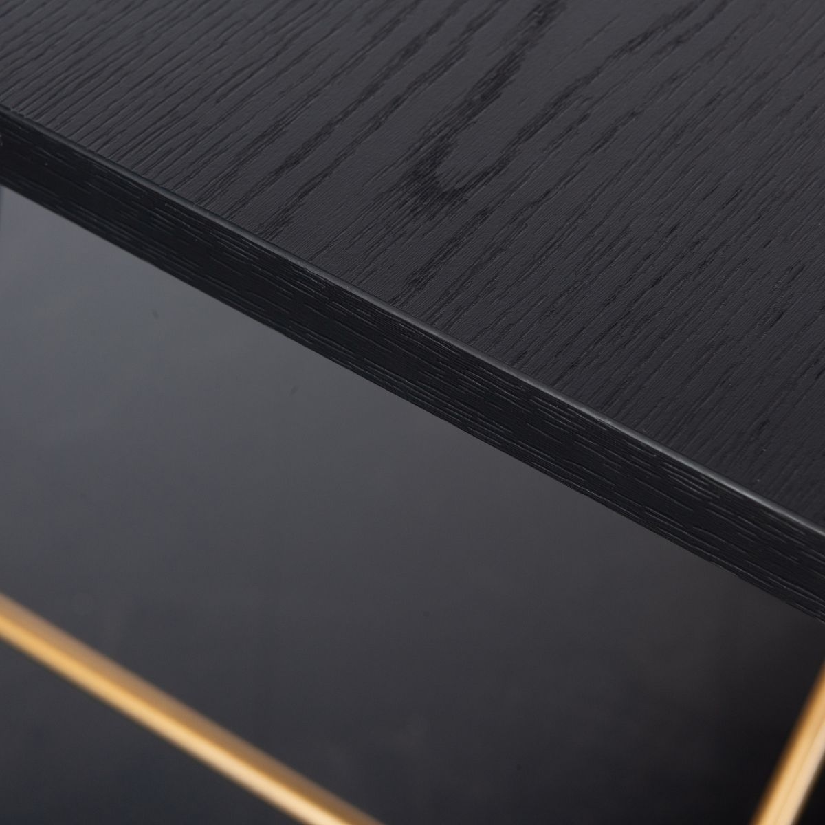 Table de salle à manger Bulgarie noire et cuivre 1,2 m