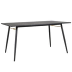 Table de salle à manger Bulgarie noire et cuivre 1,2 m