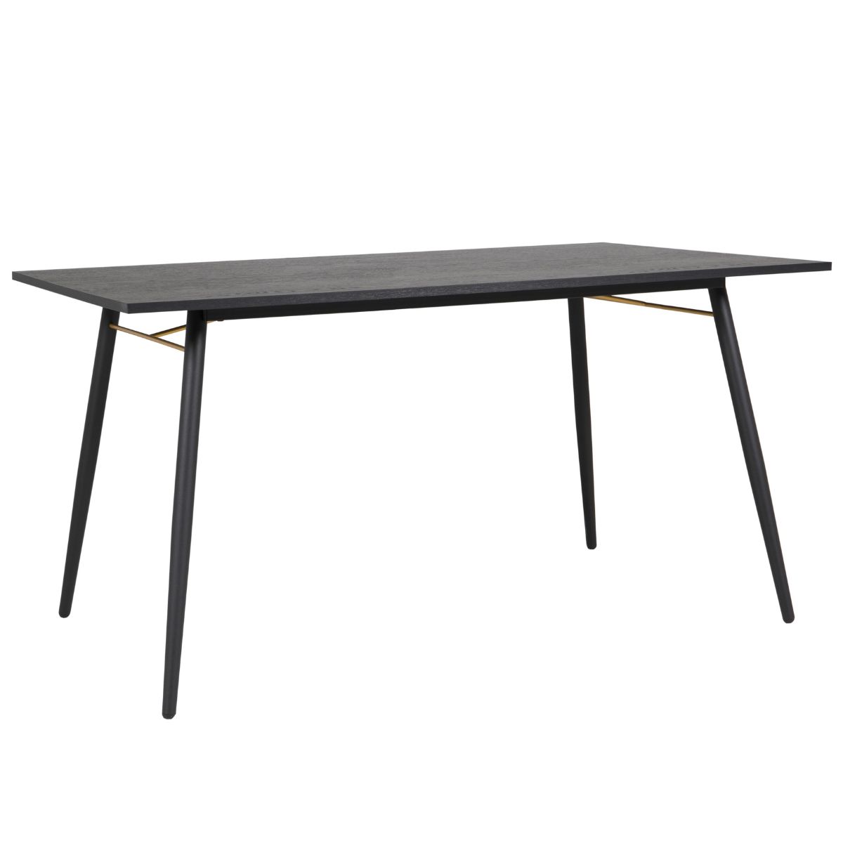 Table de salle à manger Bulgarie noire et cuivre 1,2 m