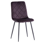 Chaise de salle à manger Billie en velours